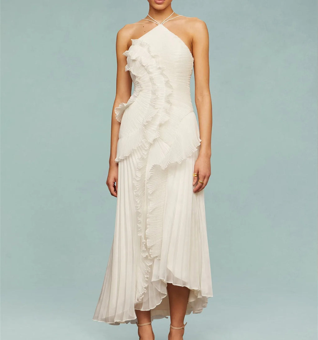 Vestido Lavanda Flowy Halter