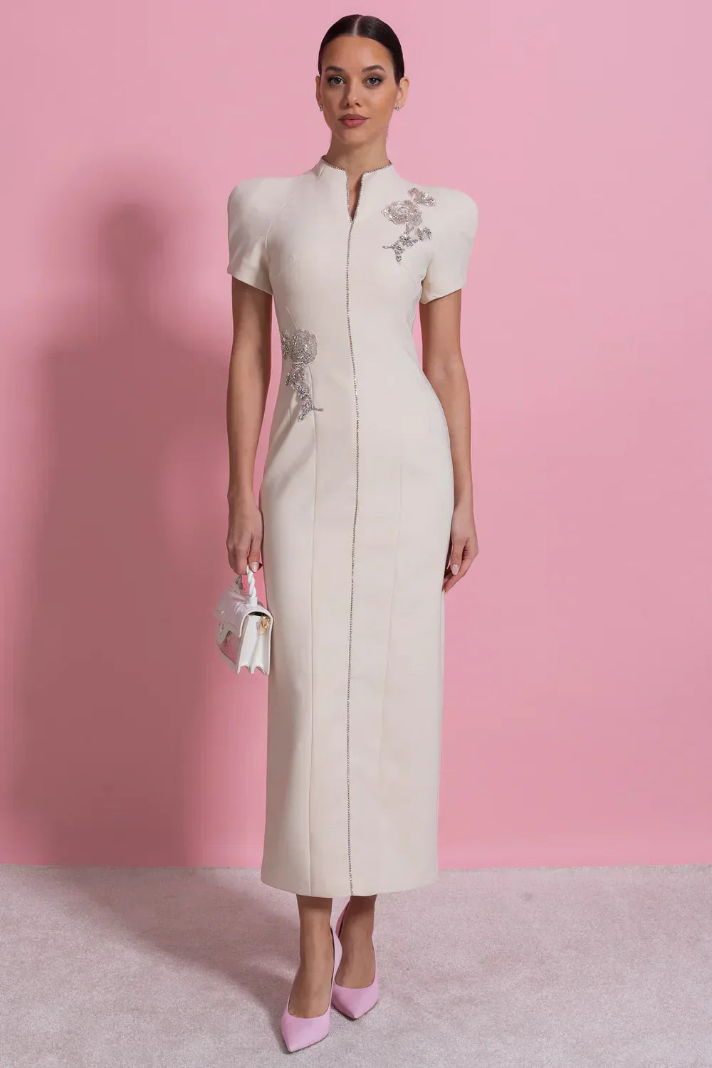 Vestido Lápis e Pedraria