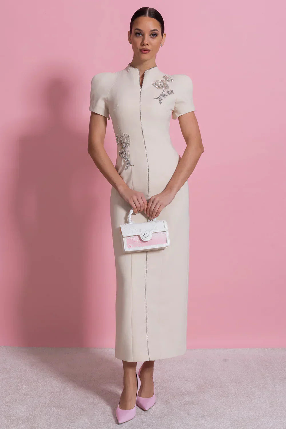 Vestido Lápis e Pedraria