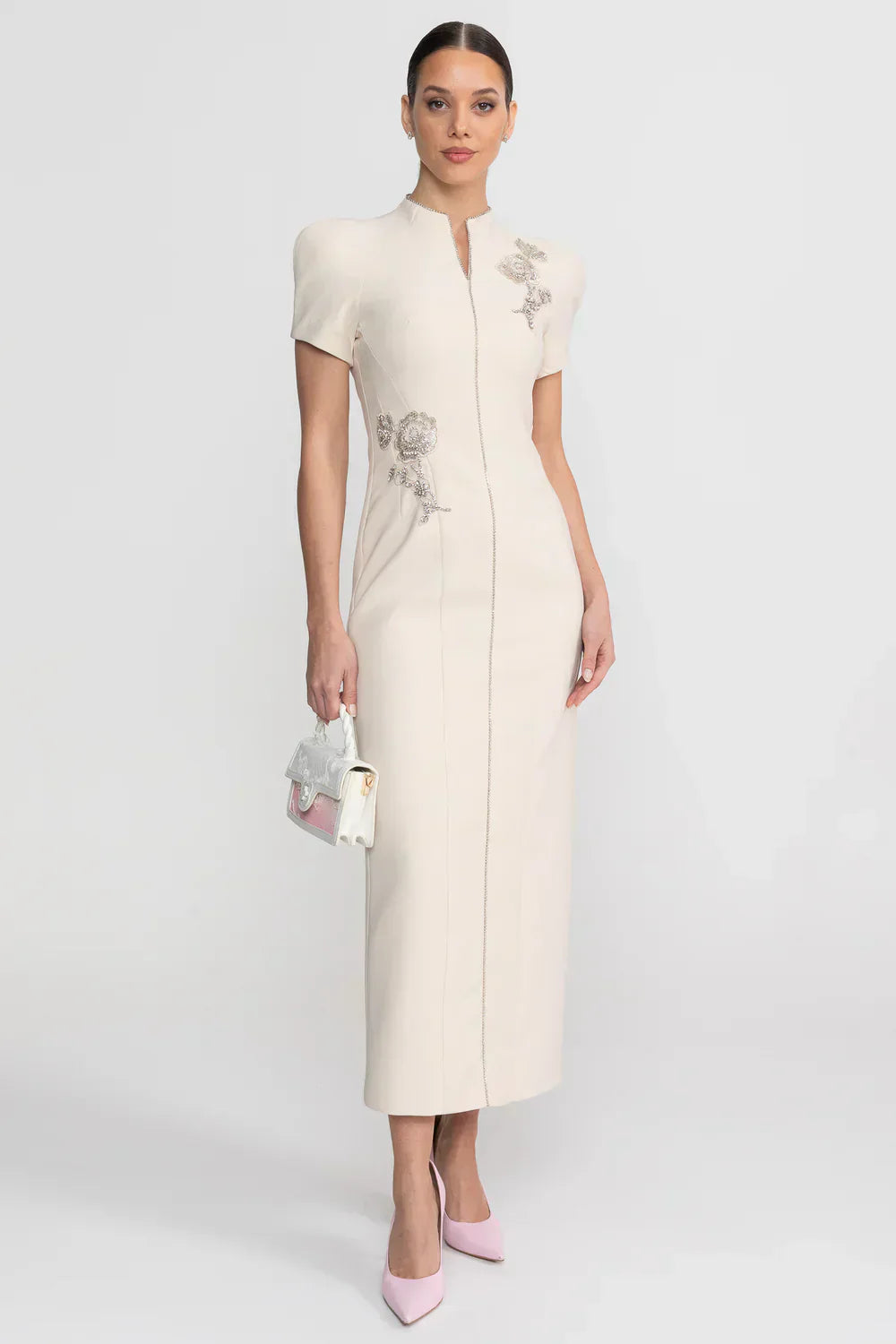 Vestido Lápis e Pedraria