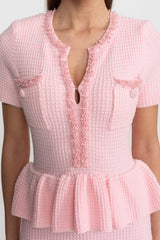 Vestido Pérolas e Babados