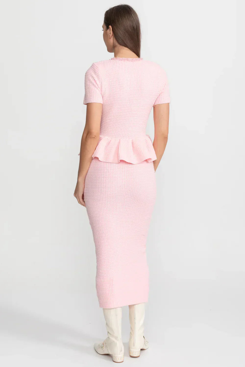 Vestido Pérolas e Babados